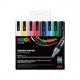 Pigmentmarker POSCA PC-5M, 8er Etui, metall Farben PC5M/8A ASS14