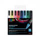 Pigmentmarker POSCA PC-5M, 8er Etui, metall Farben PC5M/8A ASS15