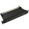 10" Patch Panel Kat. 6, schwarz