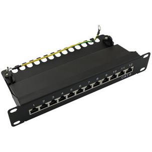 10" Patch Panel Kat. 6, schwarz NP0046