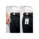 Ausweishalter mit Jojo CHROME QUADRO, mit Federhaken, SB-Verpackung 8328-23