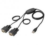 USB 2.0 - 2 x RS232 Adapterkabel