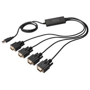USB 2.0 - 4 x RS232 Adapterkabel DA-70159