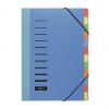 Ordnungsmappe DESKORGANIZER, 12-teilig, blau