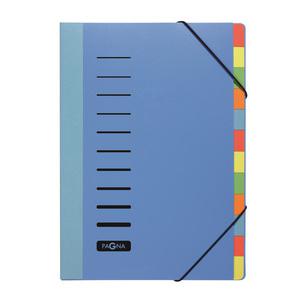 Ordnungsmappe DESKORGANIZER, 12-teilig, blau 44044-02