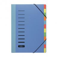 Ordnungsmappe DESKORGANIZER, 12-teilig, blau