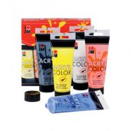 Acrylfarbe "AcrylColor", Starter Set 5 x 100 ml