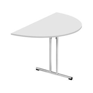 Symbolbild: Klapptisch Chromeline1,halbrund, lichtgrau TPCHDR140G