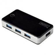 USB 3.0 Hub, 4 Port, schwarz