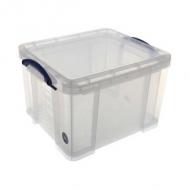 Aufbewahrungsbox 35 Liter, transparent klar
