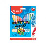 Fasermaler COLORPEPS Jungle, 12er Kartonetui