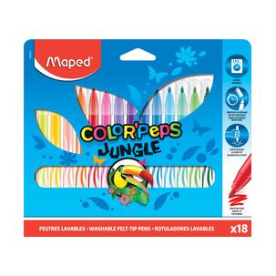 Fasermaler COLORPEPS Jungle, 18er Kartonetui 845421