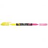 Textmarker TWIN CHECKER, gelb / pink
