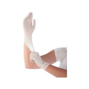 Symbolbild: Nitril-Handschuh "SAFE PREMIUM", weiß, in Anwendung 27000