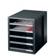 Schubladenbox, schwarz