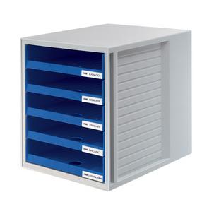 Schubladenbox, grau/blau 1401-14