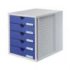 Schubladenbox, grau/blau
