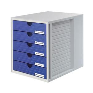 Schubladenbox, grau/blau 1450-14