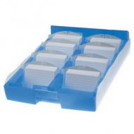 Lernkartei CROCO DUO, blau-transluzent - offen