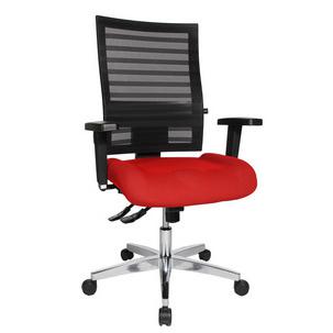 Bürodrehstuhl "P 91 NET", rot mit optionaler Armlehne Typ G3 PI790 BC0