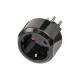 Reisestecker-System Schutzkontaktstecker / Schweiz - Rückseite, schwarz 1508642