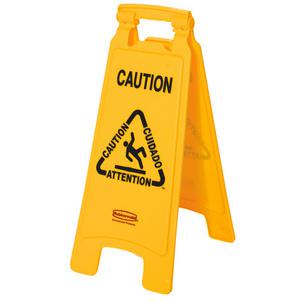 Hinweisschild "Caution Wet Floor", mehrsprachig FG611200YEL