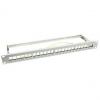 19" Keystone Patch Panel, geschirmt, lichtgrau