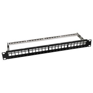 19" Keystone Patch Panel, geschirmt, schwarz NK4042