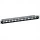 19" Keystone Patch Panel, ungeschirmt, schwarz NK4044