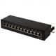 Desktop Patch Panel Kat.6A, Klasse EA, 12-Port, schwarz  NP0018
