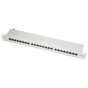 19" Patch Panel Kat.6A, Klasse EA, lichtgrau  NP0060