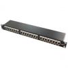 19" Patch Panel Kat.6A, Klasse EA, schwarz