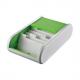 Colours Visitenkartenbox, weiß / hellgrün H6218030