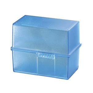 Karteikasten, blau-transparent 977-64