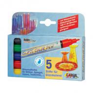 Glasmarker "Glass Color", 5er-Set
