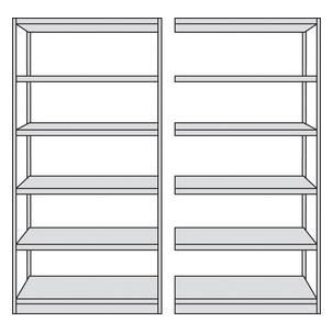 1) Grund-Regal / 2) Anbau-Regal 50940011