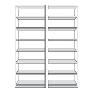 1) Grund-Regal / 2) Anbau-Regal 50945211