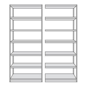 1) Grund-Regal / 2) Anbau-Regal 50946011