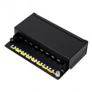 Desktop Patch Panel Kat.6A, Klasse EA, 8-Port, schwarz