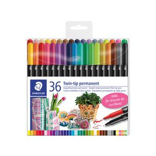 Doppel-Fasermaler Twin-tip, 36er Kunststoff-Etui 3187 TB36