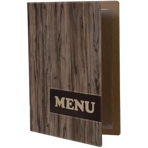 Speisekarten-Mappe DESIGN WOOD MC-DRA4-WOOD