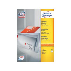 Symbolbild: Universal-Etiketten, A5, Inkjet + Laser + Kopierer 6135