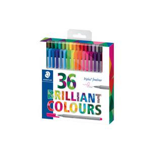 Fineliner triplus BRILLIANT COLOURS, 36er Etui 334 C36