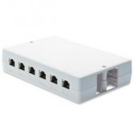 Aufputzbox für Keystone Module, 6-Port