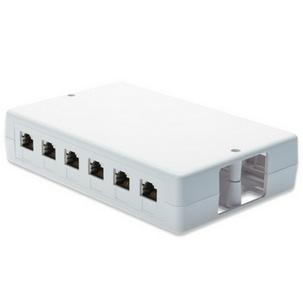 Aufputzbox für Keystone Module, 6-Port DN-93705