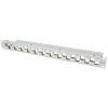 19" Keystone Patch Panel, 24 Port, lichtgrau
