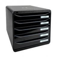 Schubladenbox BIG-BOX PLUS, schwarz / schwarz glänzend