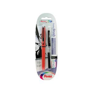 Brush Pen Pinselstift, schwarz/orange, im Blister  XGFKPF/FP10