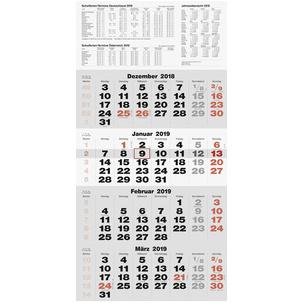 Wandkalender "4-Monatskalender quattroplan 2" 7033420006