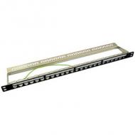 19" Modular Patch Panel Kat. 6A, schwarz